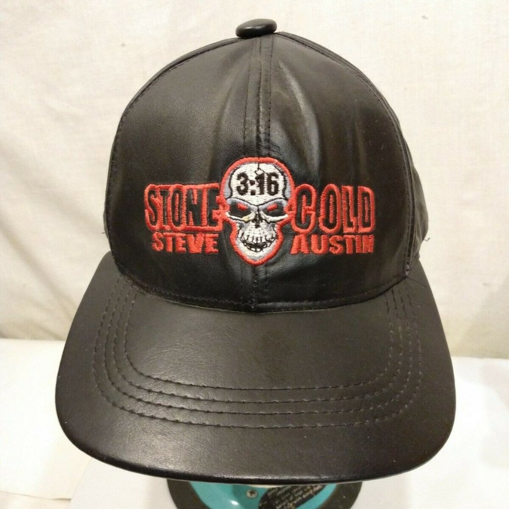 Stone Cold Steve Austin Leather Strap-Back Ball C